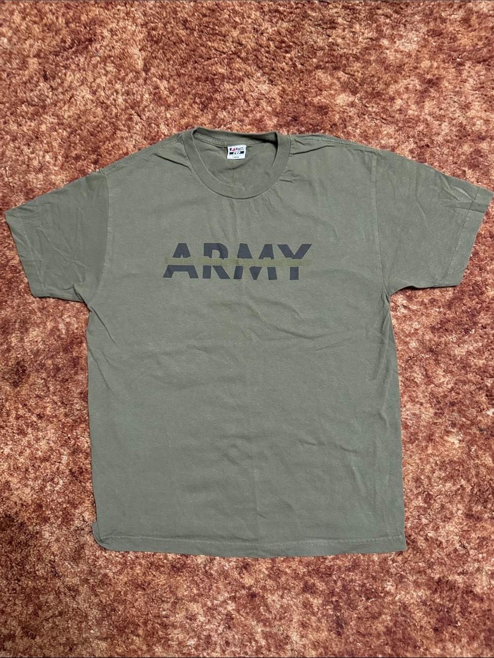 FUCT Olive Green ARMY Graphic Short Sleeve Tee
